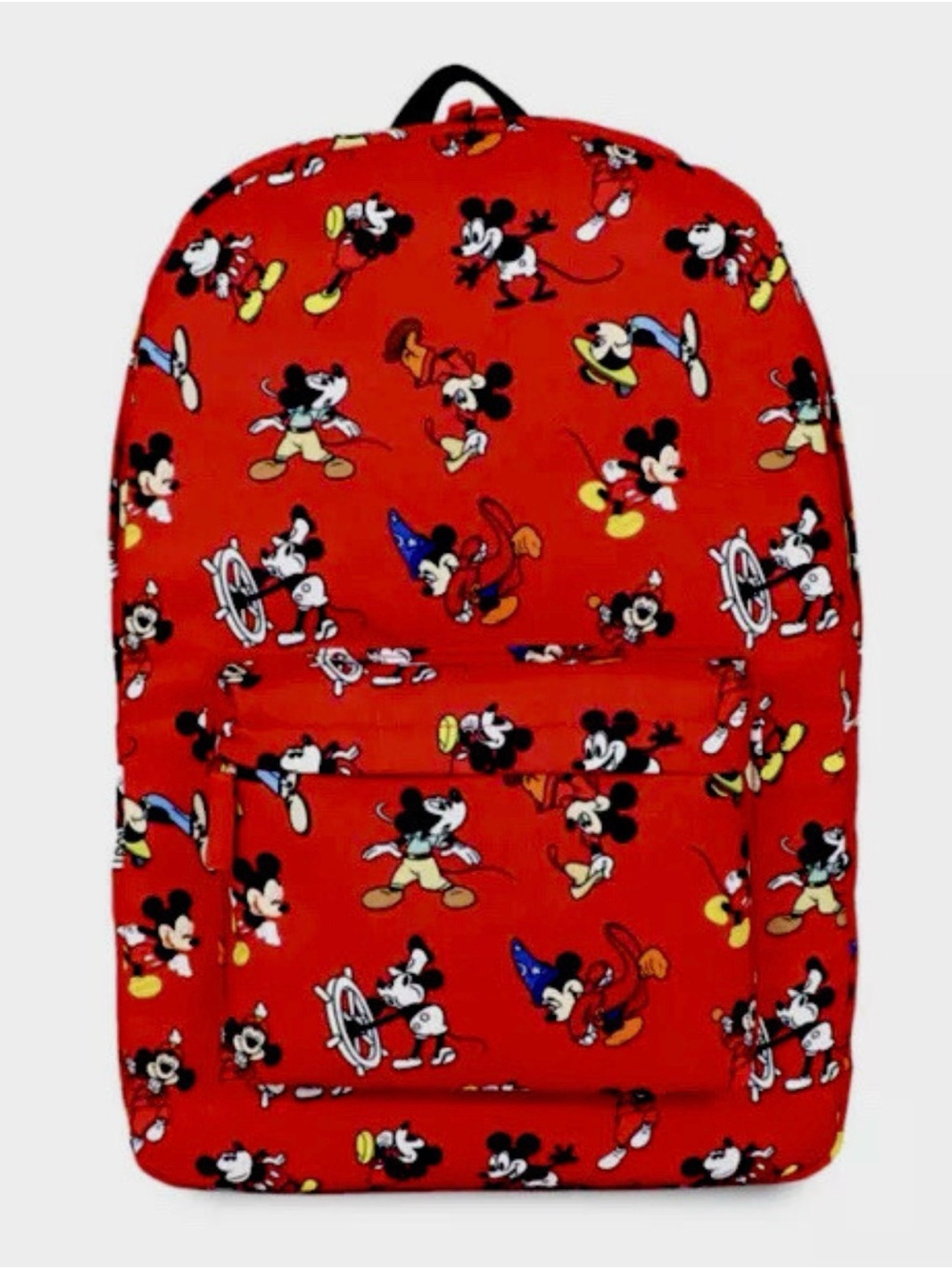 Disney Mickey Mouse Through the Years Full-Size Backpack (Red) - NWOT